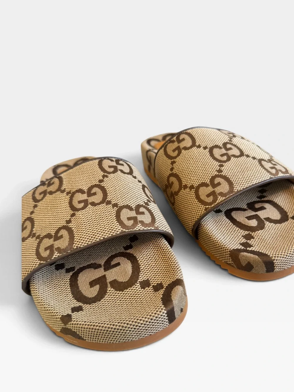 Gucci Men's GG Monogram Slide Sandals 13